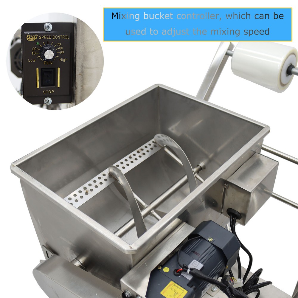 Automatic 10-100ml Quantitative Filling Machine w/ Horizontal Mixing Hopper 110V