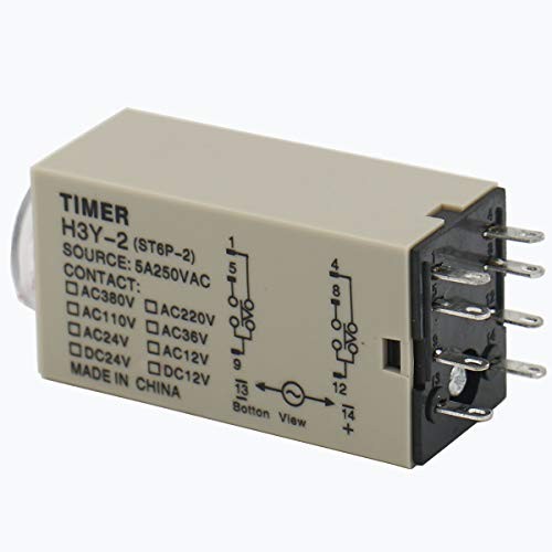 DC 24V H3Y-2 Time Delay Relay Solid State Timer 30S DPDT w Socket