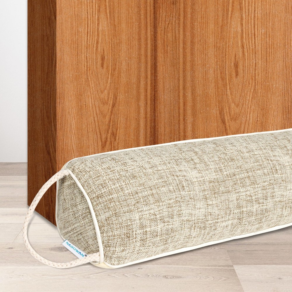 30"Weighted Under Door Draft Stopper -Triangular Blocker with Hook Loops