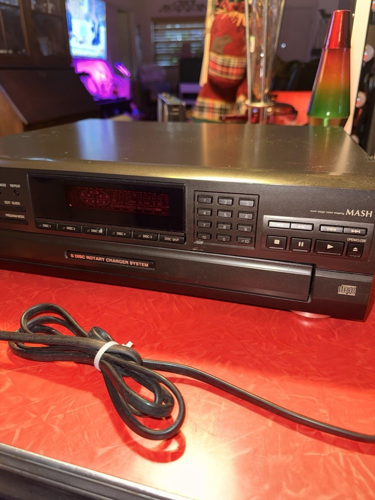 Technics 5 Disc Cd Player Mash Model SL-PD8 Fully Tested Works Great No Remote