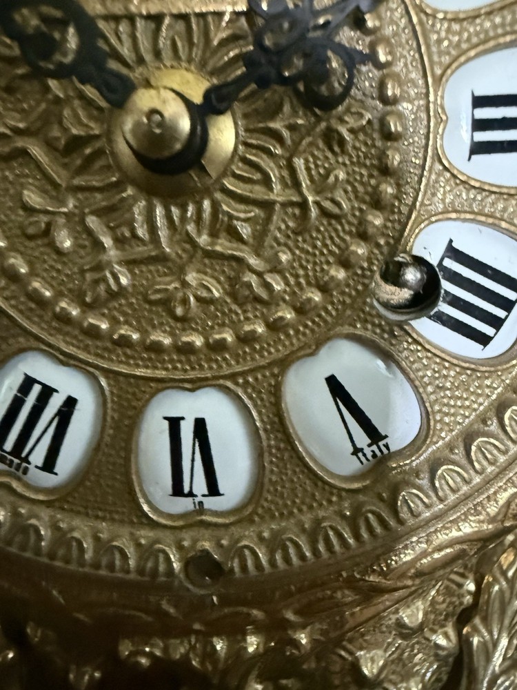 Imperial Italian solid brass clock set 24 inches high