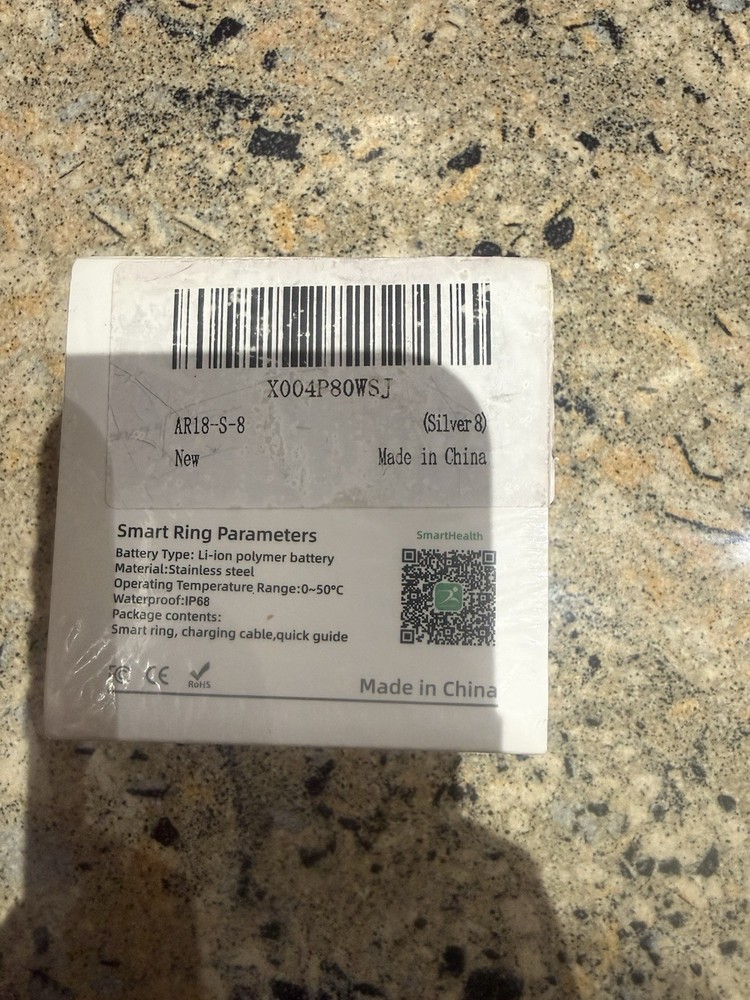 Smart Ring Silver Size 8 like Oura