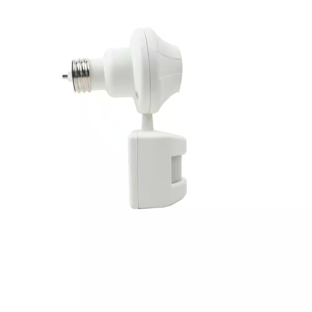 180 Degree Motion Activated Light Socket Control, White