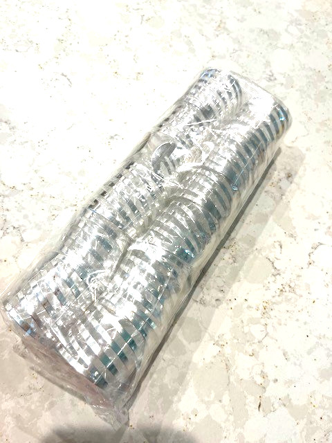 NEW 8 SILVER CUTOUT NAPKIN RING