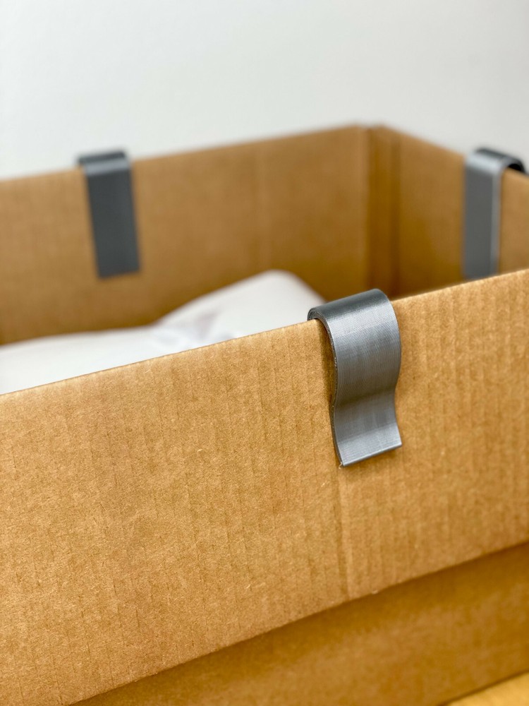 Cardboard Box Flap Holder Clips Packaging Shipping