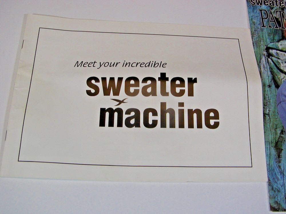 BOND INCREDIBLE SWEATER MACHINE INSTRUCTIONS MANUAL & PATTERN BOOK