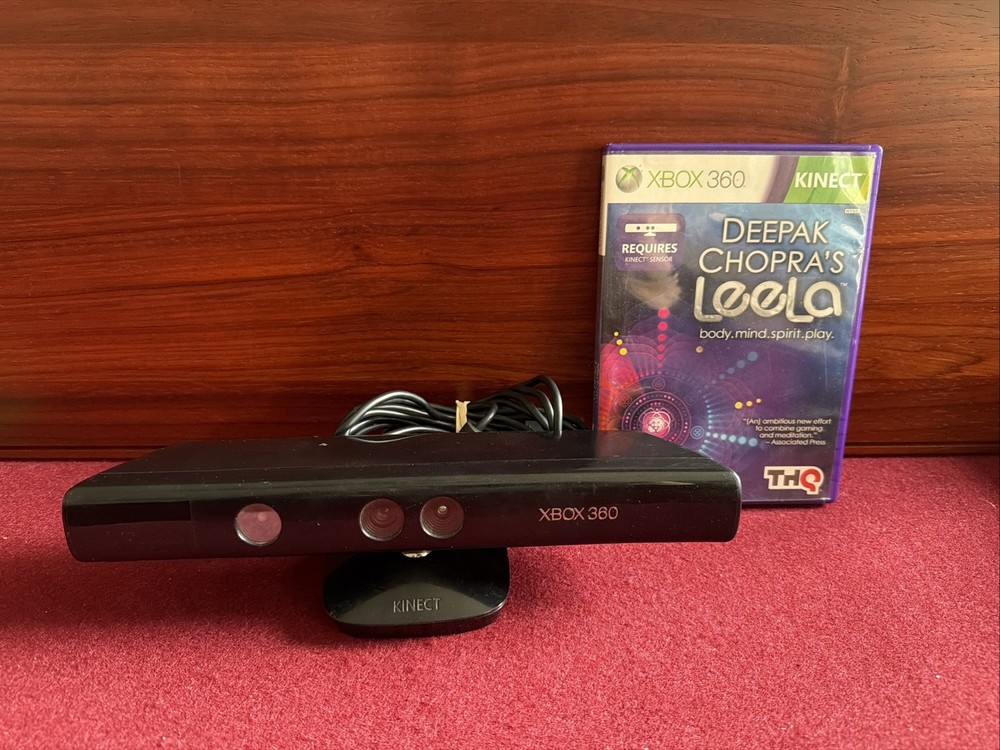 Xbox 360 Kinect Sensor Model 1414 With Deepak Chopra’s Leela Untested