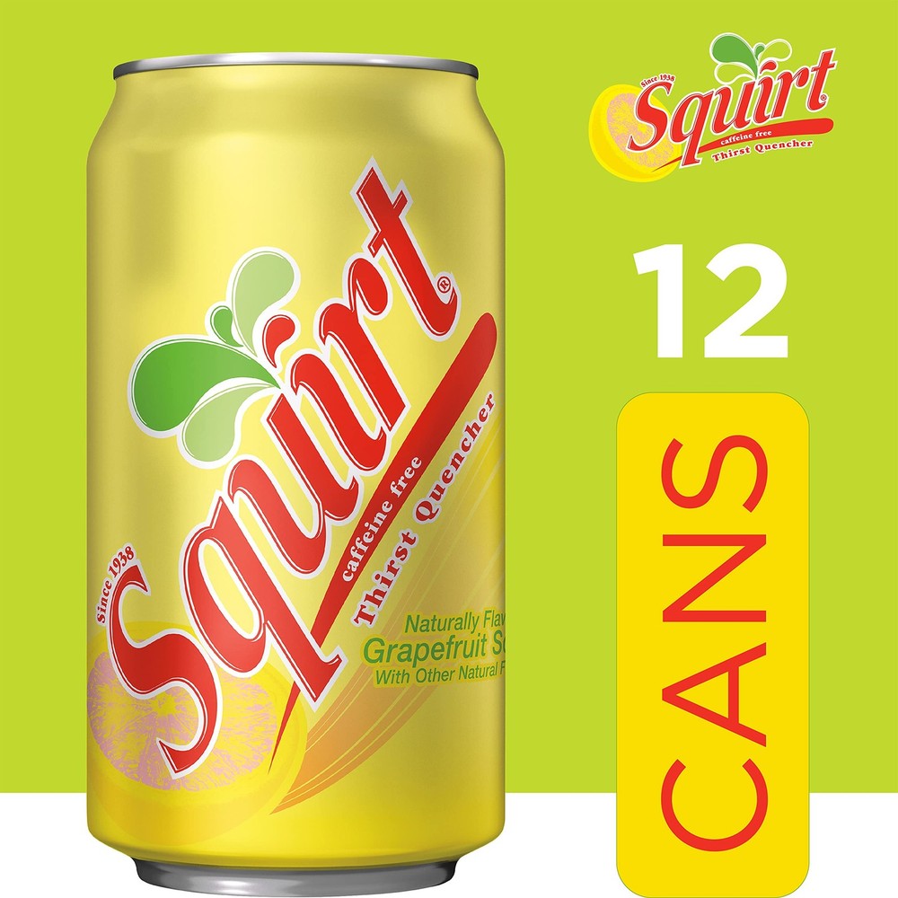 Soda, Grapefruit, 12 Fl Oz Cans, 12 Pack