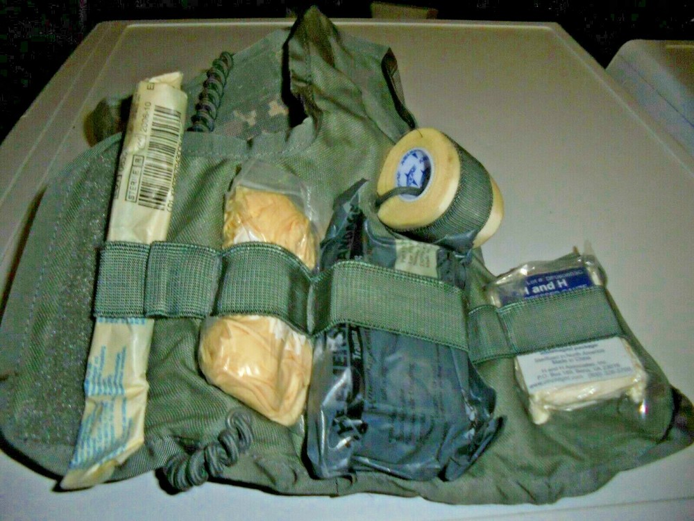 MILITARY IMPROVED FIRST AID KIT (CONTENTS INCLUDED)