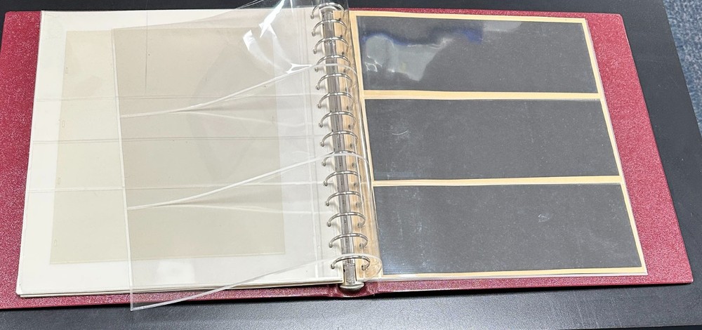 Vintage, Unused Safe Stamp Album w/ Pages, No Stamps - Red