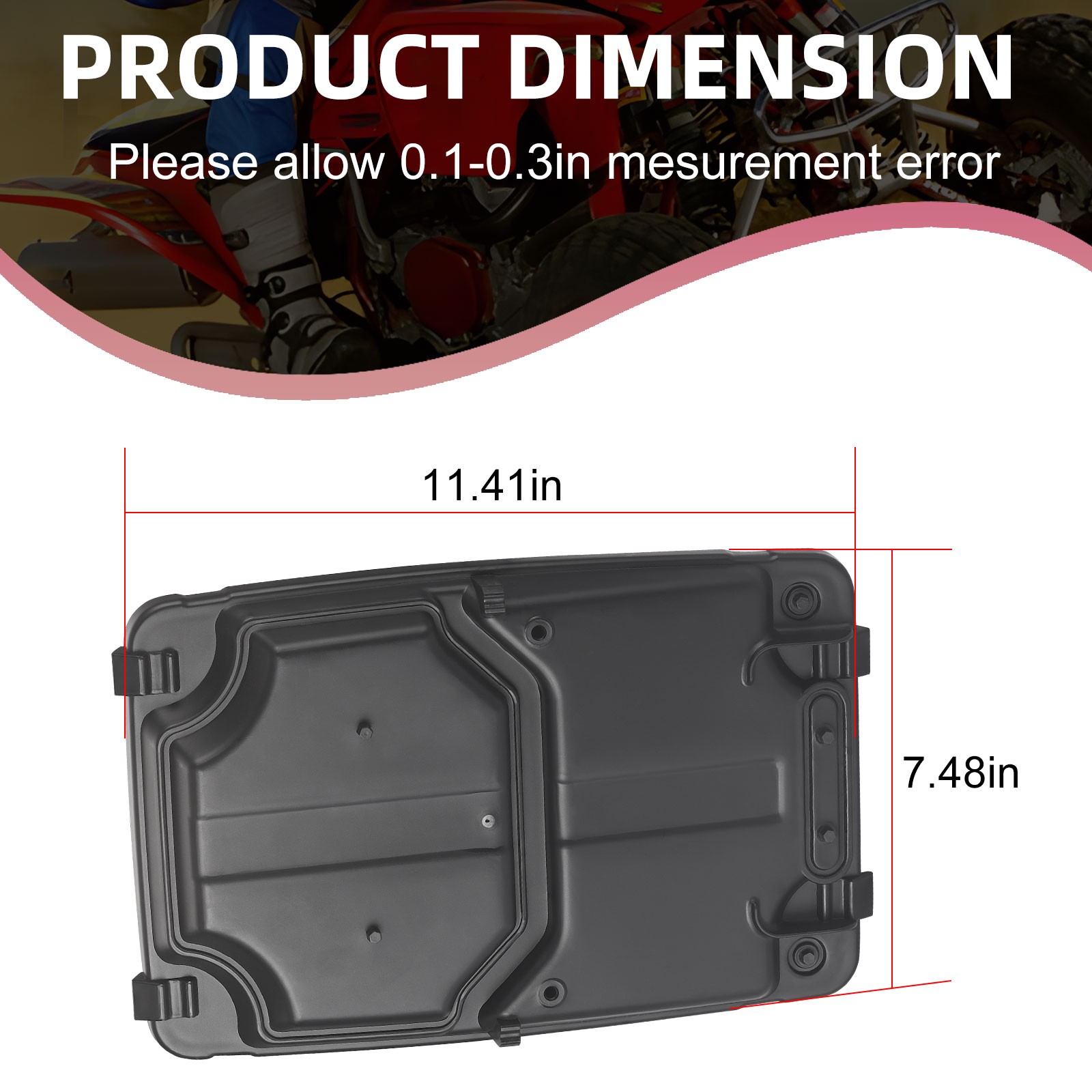 TRX450R 2004-2005 For Honda Air Box Airbox Lid Cover Cap w/ Seal 17217-HP1-000