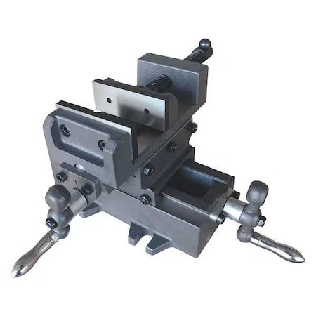 Dayton 3W766 8" Machine Vise With Fixed Base