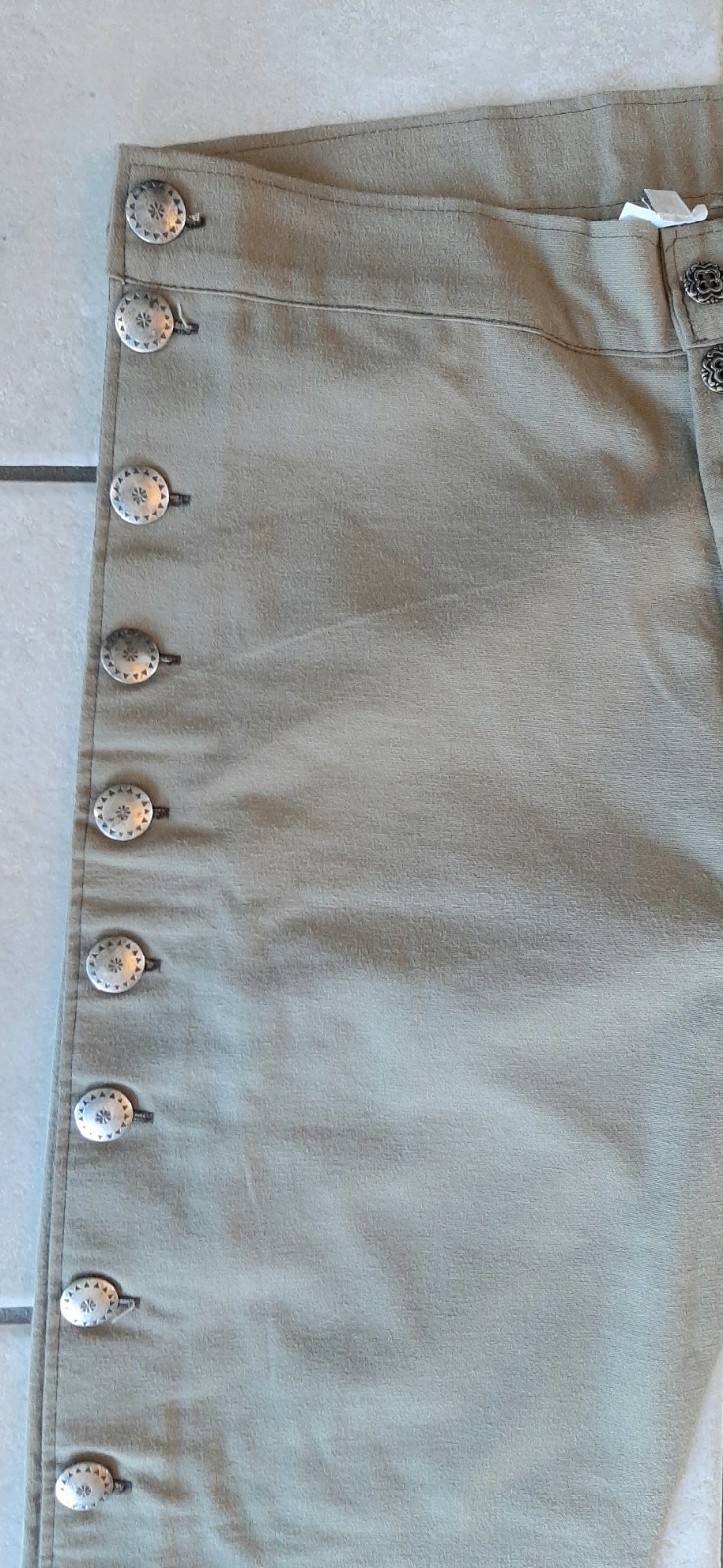 Frontier Classics Reenactment Men’s Pants Civil War Cowboy Conchos Up Sides