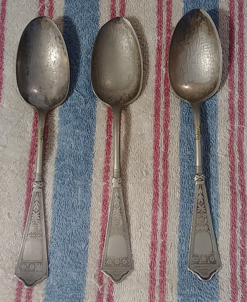 Laurel Silverware Lot of 3 Serving Spoons