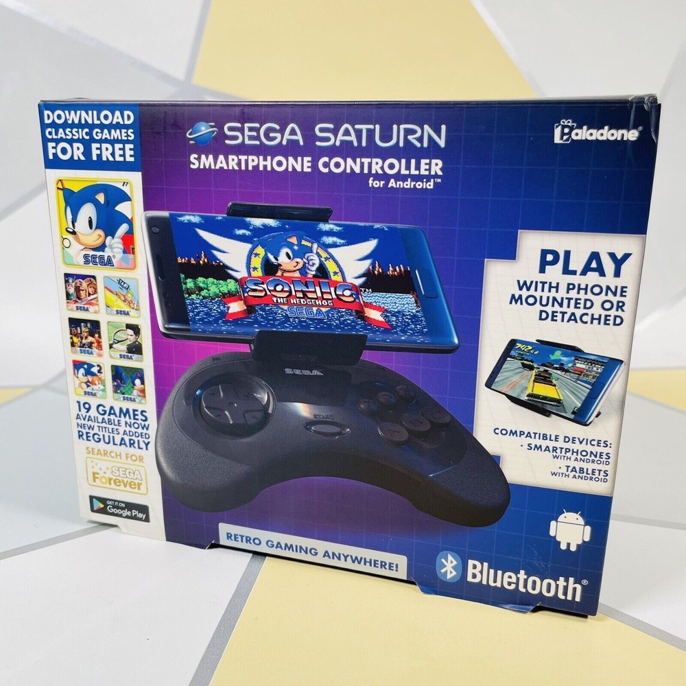 Sega Saturn Smartphone Bluetooth Controller for Android 19 Games inc Sonic 1,2+4