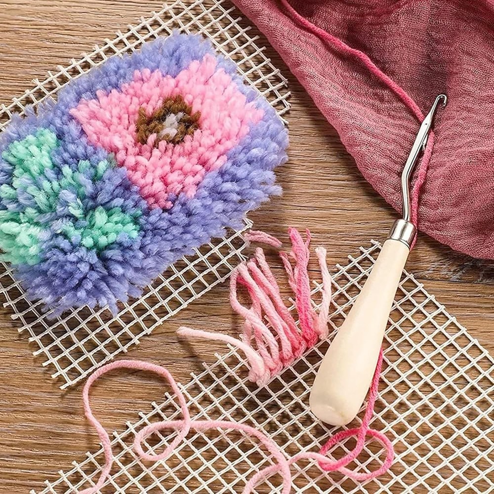 5Pcs/Sets Bent Latch Hook Crochet Hooks Hair Braiding Tools Dreadlocks Differ...