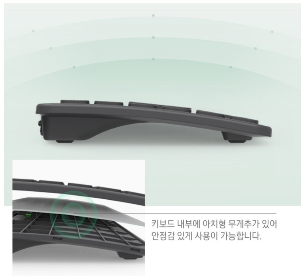 Samsung SP-1800QG Wireless Bluetooth Silent Keyboard & Mouse Combo—Multi-Pairing