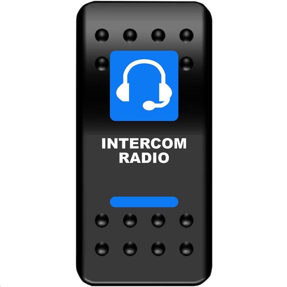Moose Utility 2106-0484 Intercom Rocker Switch - Blue