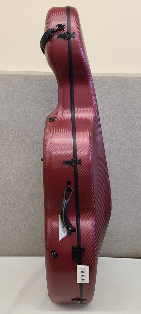Gewa Pure Polycarbonite 4.8 Cello Case Ruby Red With Wheels Free Shipping