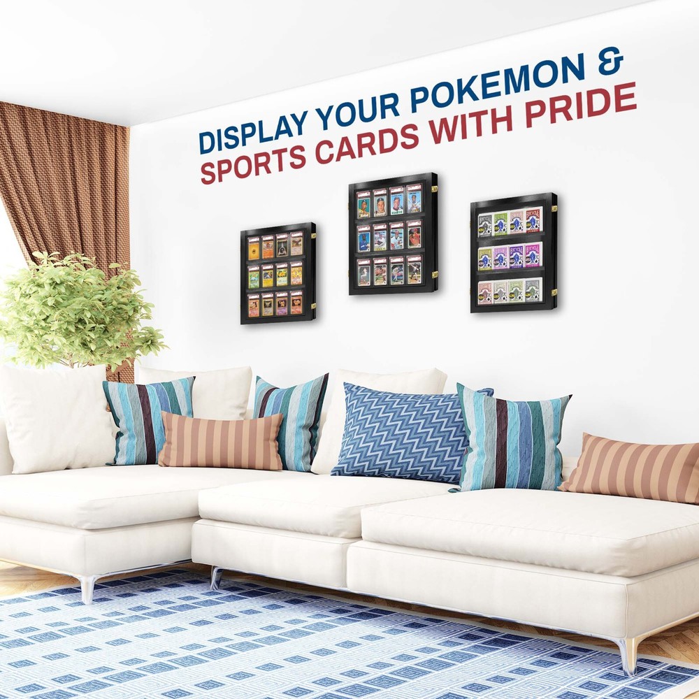 Graded Card Display Case for Baseball Graded Cards 12PSA