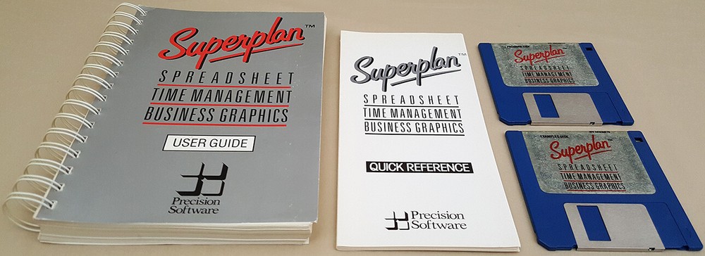 Superplan Spreadsheet v1.02 ©1989 Precision Software for Commodore Amiga MNLDSKS
