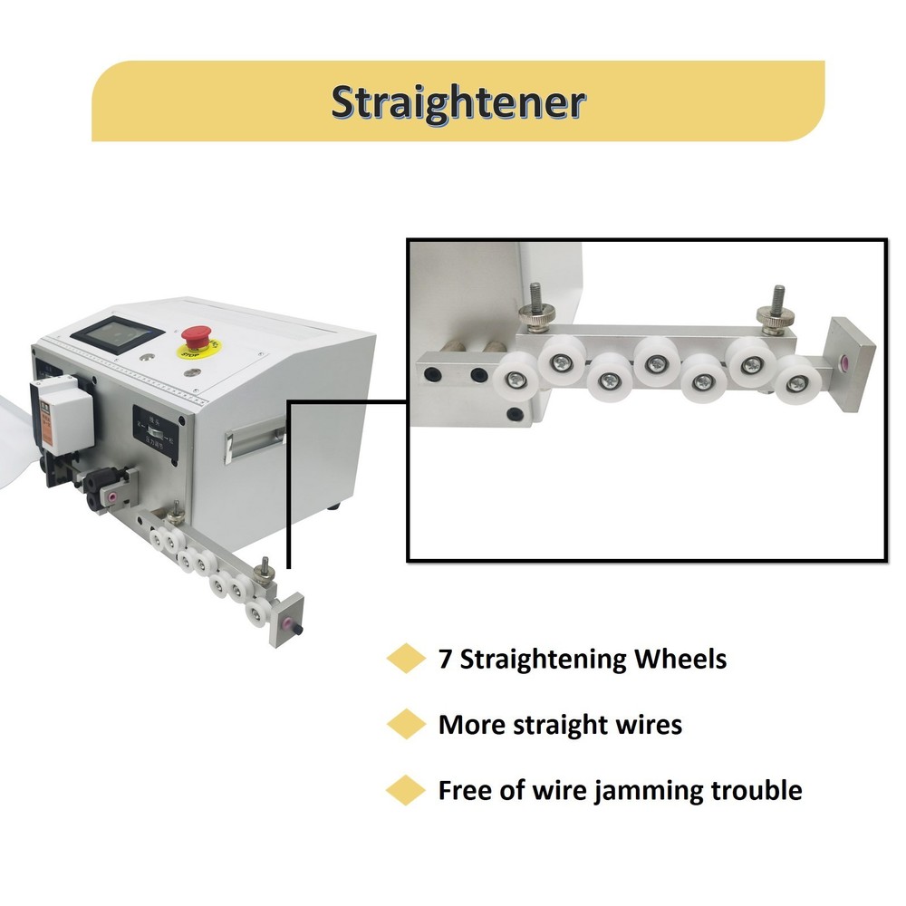 110V Fully Automatic Wire Cable Stripping Machine 0.1-4.5mm² Copper Cable Cuttin