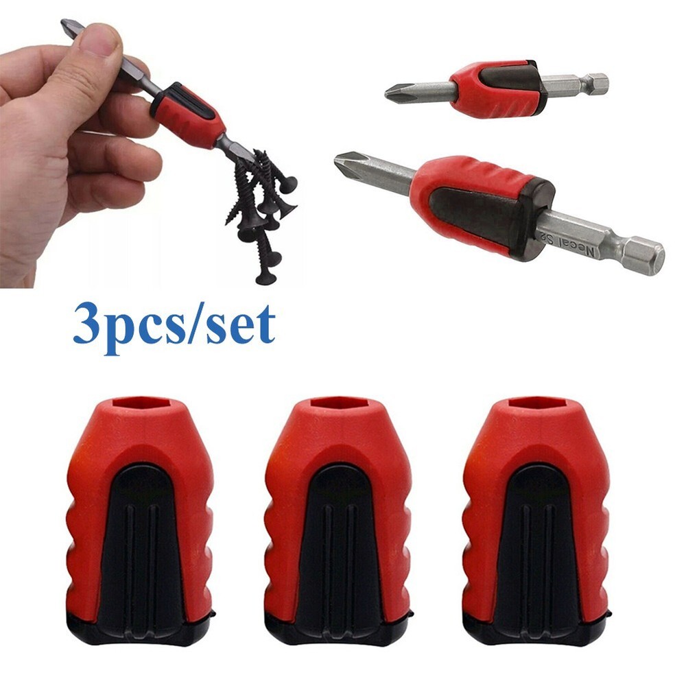 3xMagnetizer Drill Bit Magnetic for RING Magnet Screwdriver Bit Holder