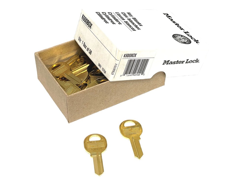 Master Lock K600BOX Key blank (50/Box)