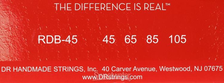 DR Strings Red Devils Electric Bass Guitar Strings - .045-.105 Medium