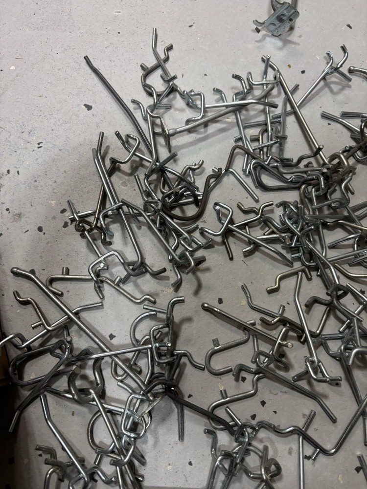 Peg Hooks various sizes a lot over 50 Pcs
