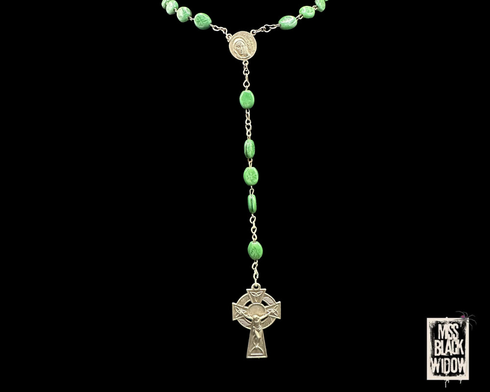 Vintage Celtic Rosary- Late 20th Century- Ireland