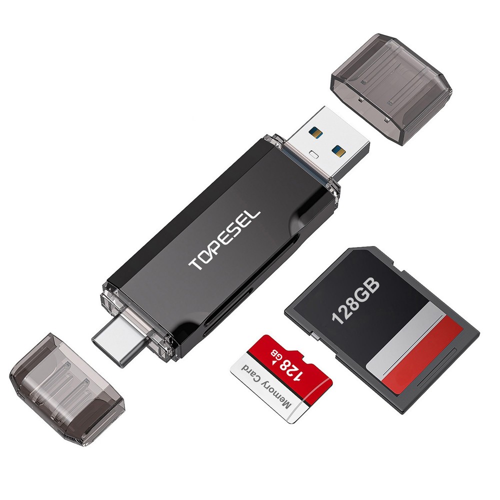 Card Reader USB 3.0 Type C Micro SD TF OTG Memory Adapter Laptop Computer