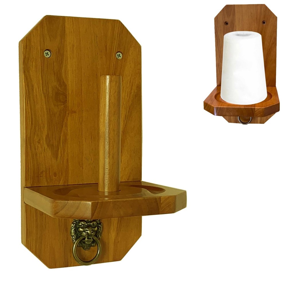 Oak Solid Wood Wall Mounted Cone Hand Chalk Holder Pool Table Accessory