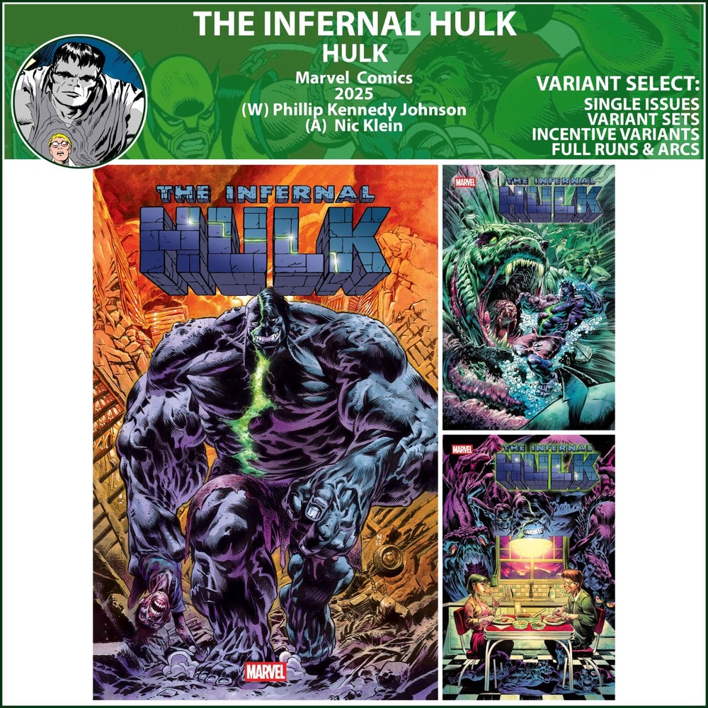 Infernal Hulk (2025) #1 2 3 Marvel Comics COVER SELECT