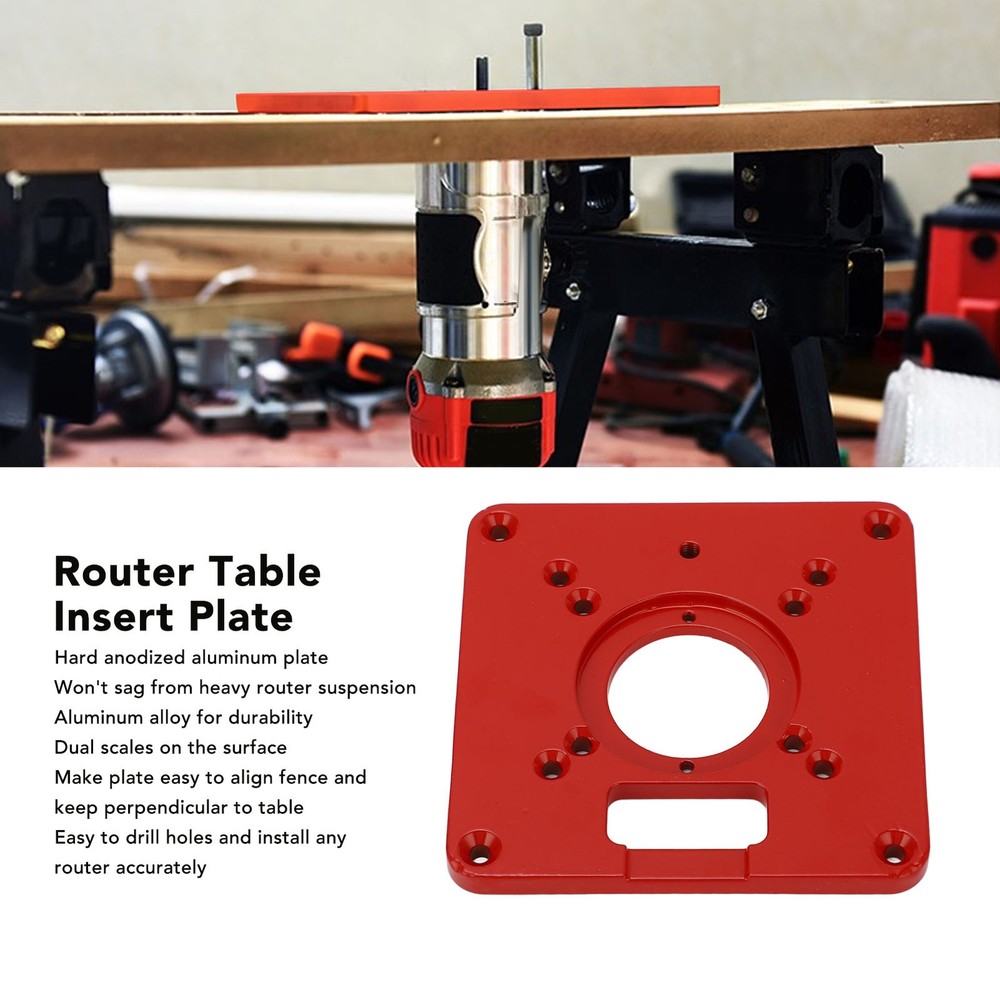 Universal Router Table Insert Plate For Precise Alignment In Woodworking