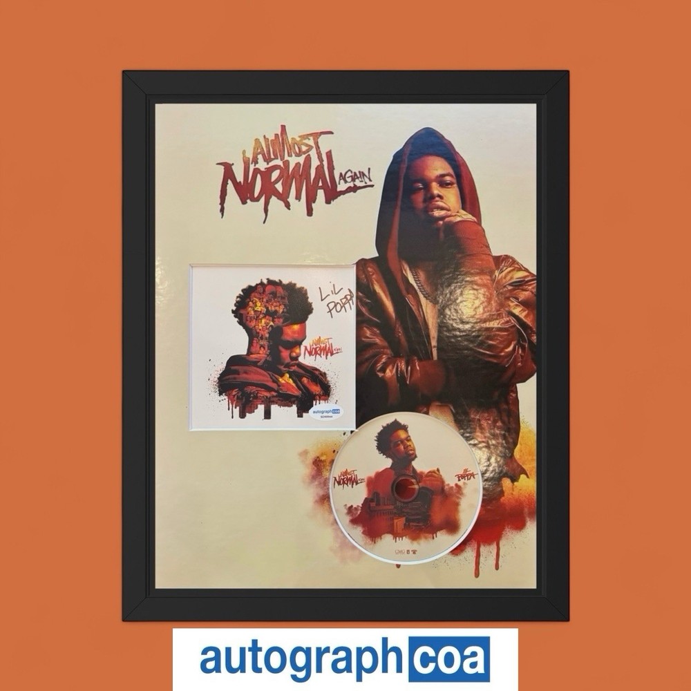 Lil Poppa Signed "Almost Normal Again" CD Insert 11x14 Framed - ACOA