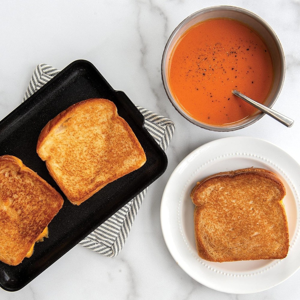 Black Nonstick Mini Griddle - Lightweight & Versatile for All Cooking Needs