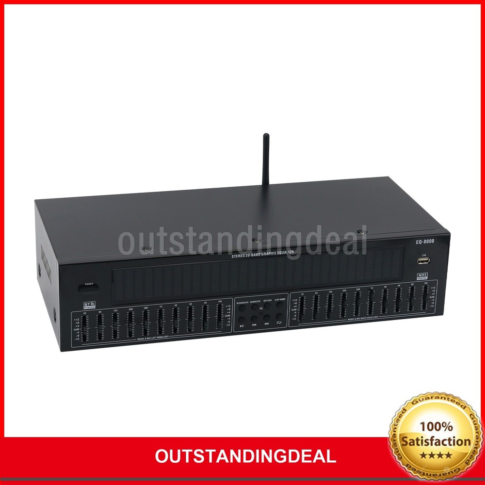 EQ8000 Equalizer Bluetooth Optical Fiber Coaxial Digital Audio Decoder Processor