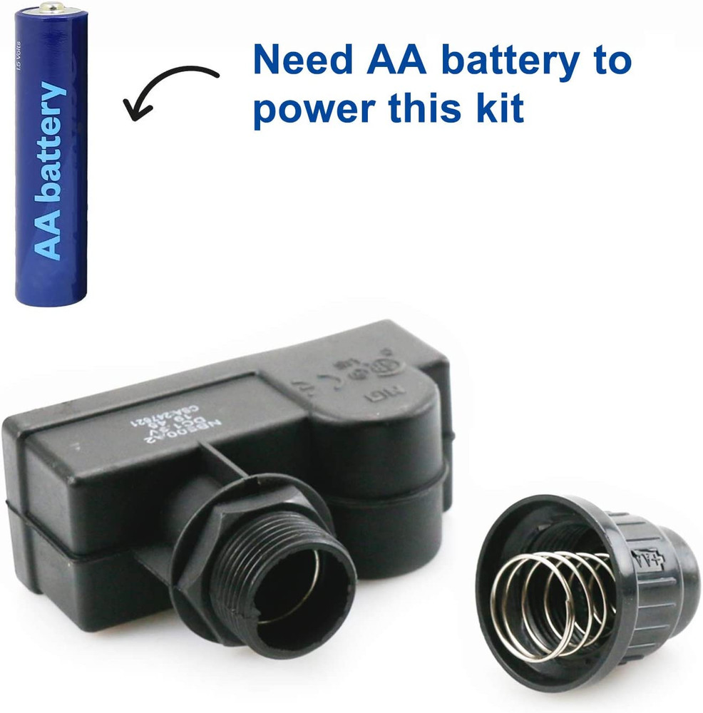 Burner Fire Pit Igniter, Push Button Ignition Kit with 2 Outlet and Ground Wire