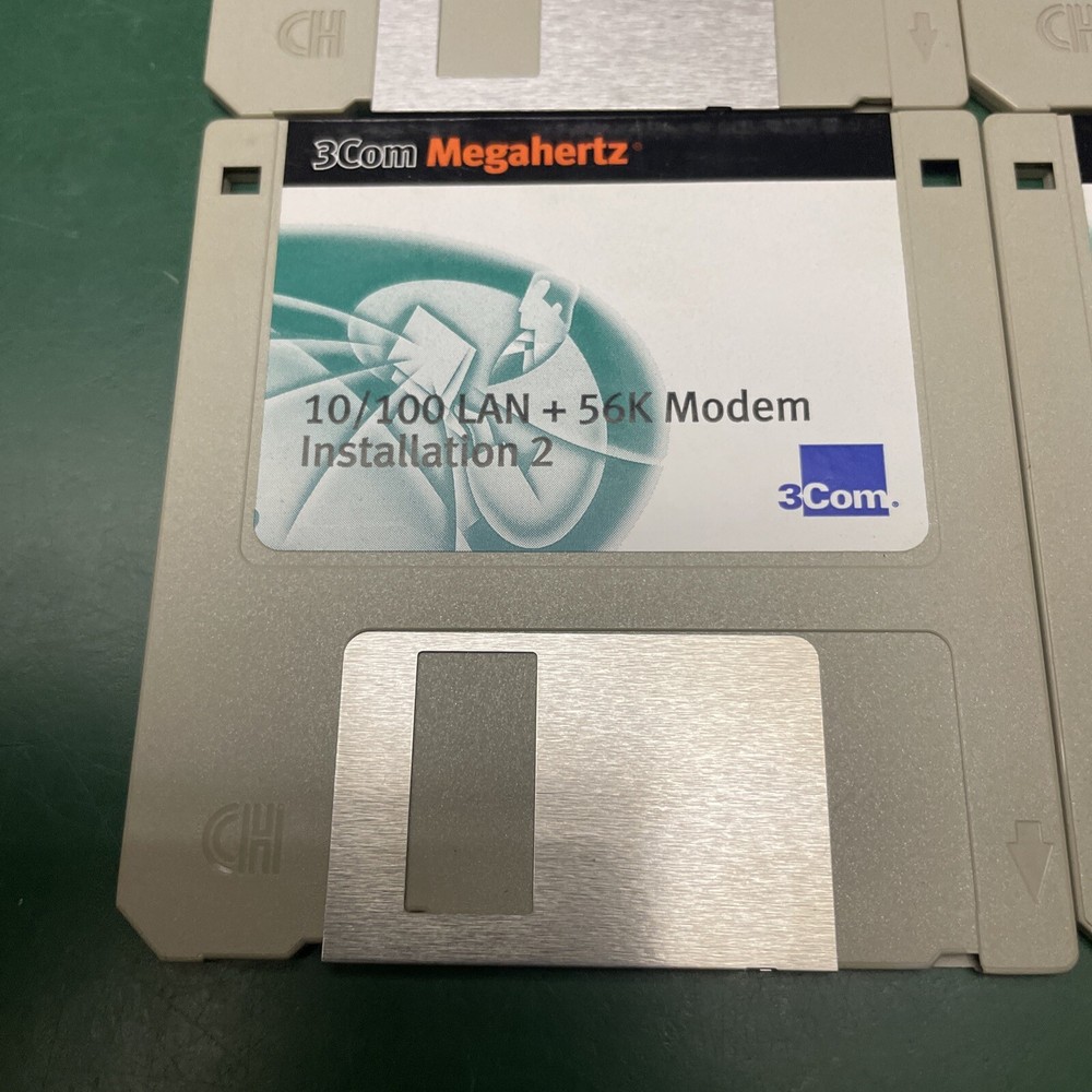 Vintage 1995 3Com Megahertz Modem Fax PC Computer Software 3.5" Floppy Disk