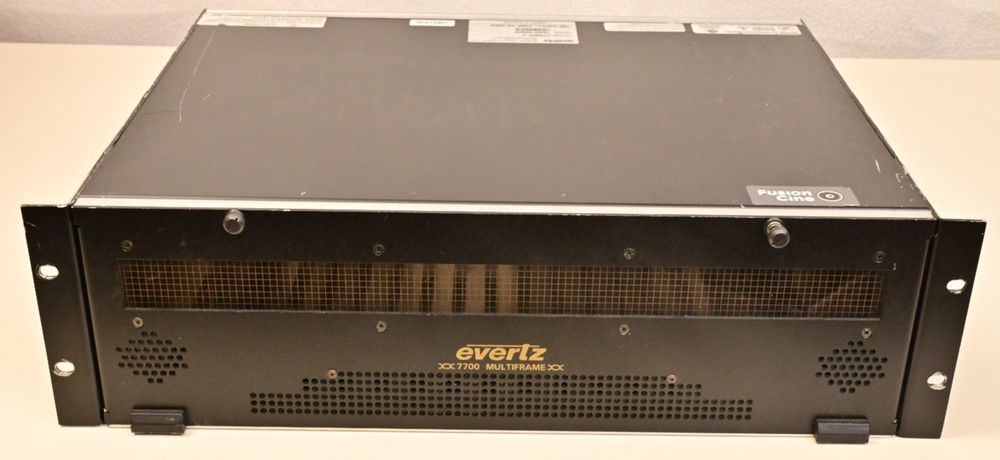 Evertz 7700 Multiframe Chassis Empty w/ Backplane Rack Mount 7700FR-C