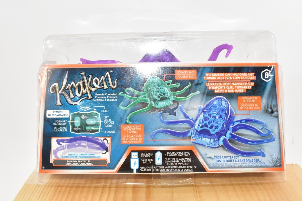 HEXBUG Kraken Robotic Remote Control Creature Purple Rechargeable RC Toy