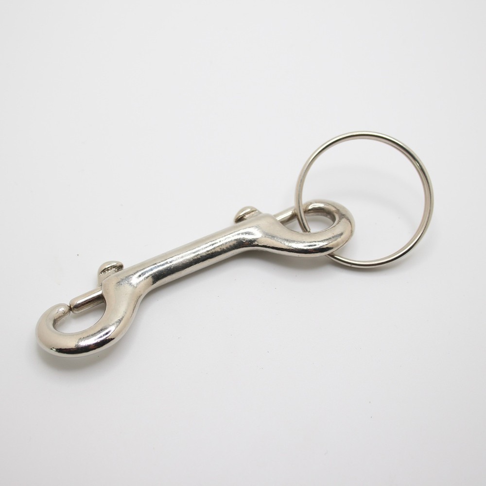 Double Ended Bolt Snap Hook with Ring, Trigger Clip, Equestrian Hardware