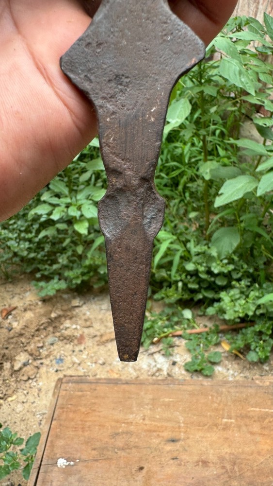Antique Old Hand Crafted Solid Iron Hunting Spear Dagger Katar Without Handle