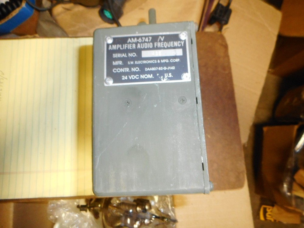 AM-6747/V AUDIO FREQUENCY AMPLIFIER LOUD SPEAKER 24VDC