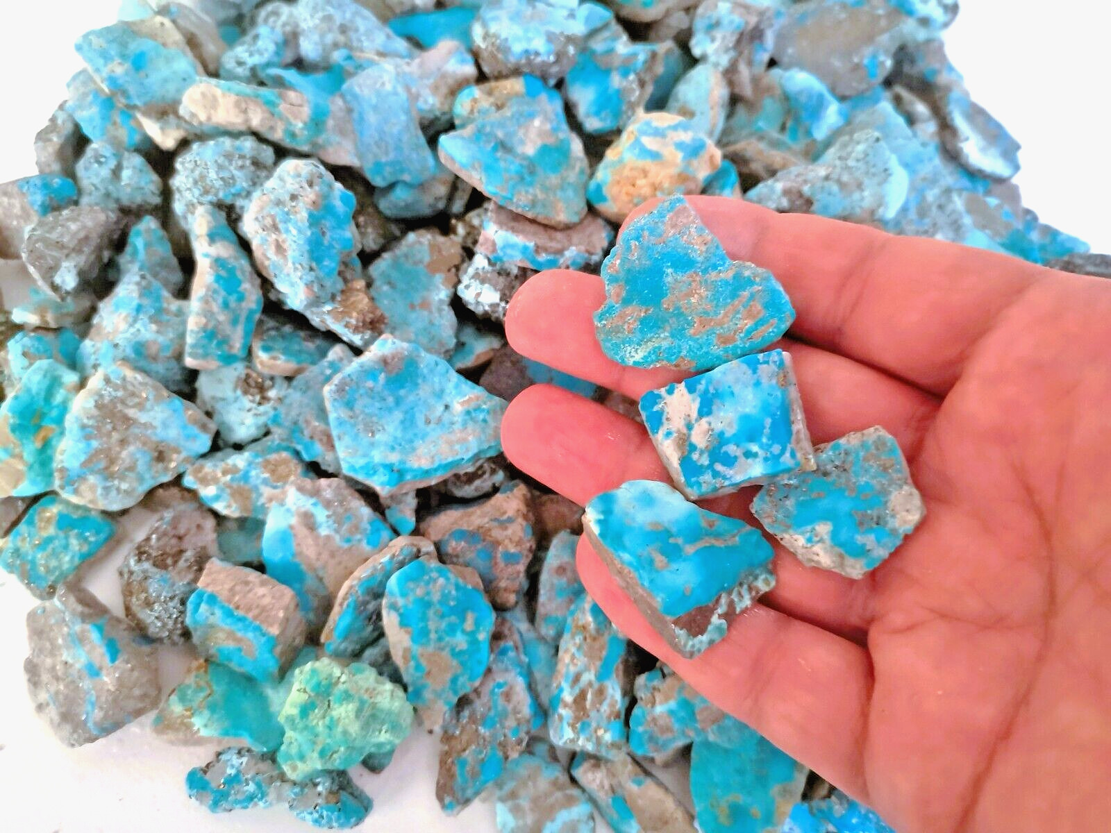 500 Carat Lots Natural Persian Turquoise & Pyrite Rough stone , No Treatments