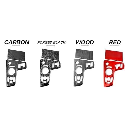 2PCS Automatic Gear Shift Panel Covers Interior Trim Compatible with Kia Red