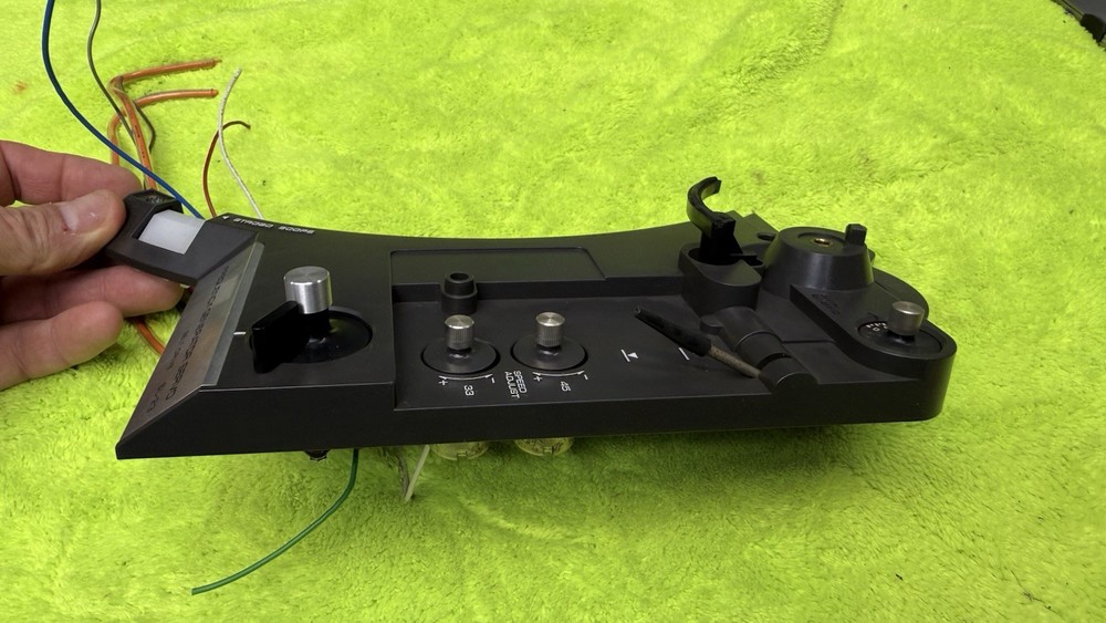 OEM Technics SL-23 Turntable front control panel assembly only good con see pics
