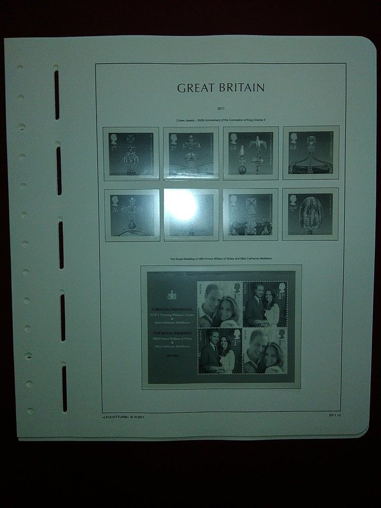 LIGHTHOUSE Commemorative Hingeless album pages Great Britain 2011 Used R2011.3