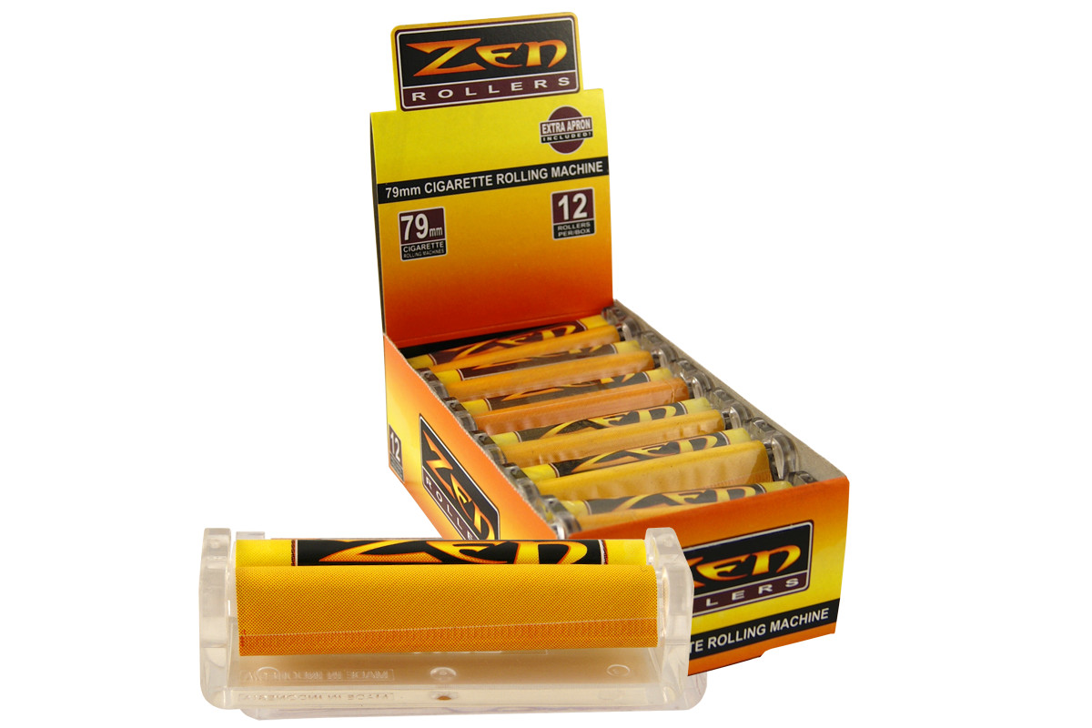 Zen 79mm Cigarette & Joint Rolling Machine – Acrylic Single Wide Roller Papers
